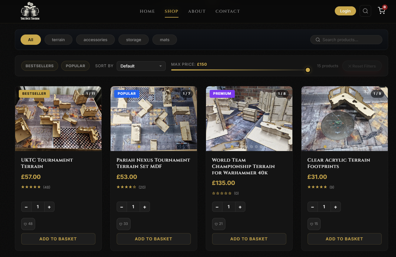 The Dice Tavern storefront